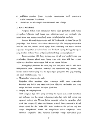 Tujuan dan hikmah pernikahan 2 | DOCX