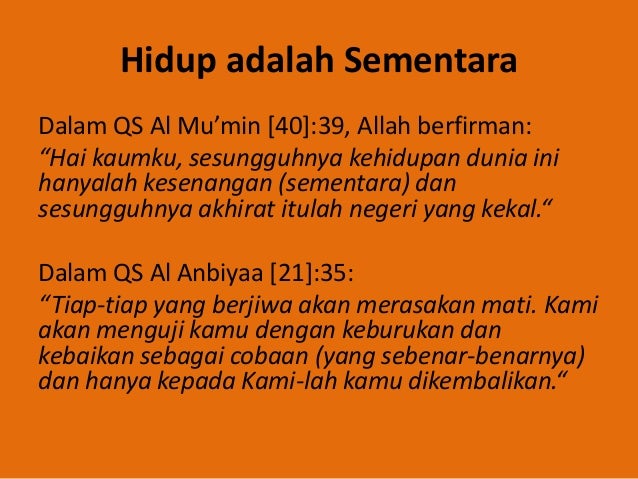 Tujuan Hidup Manusia