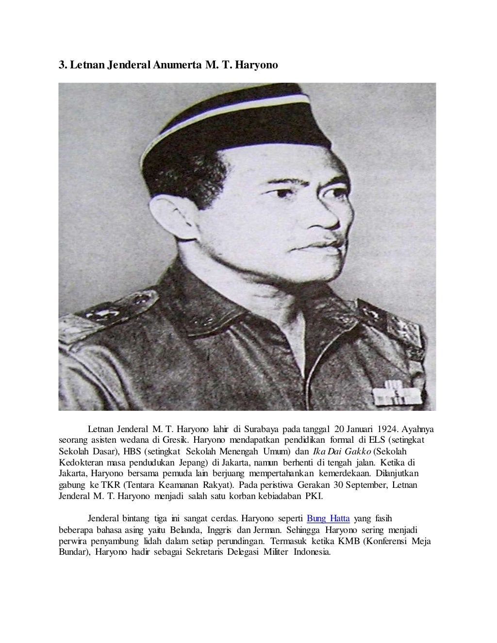 Tujuh pahlawan revolusi indonesia