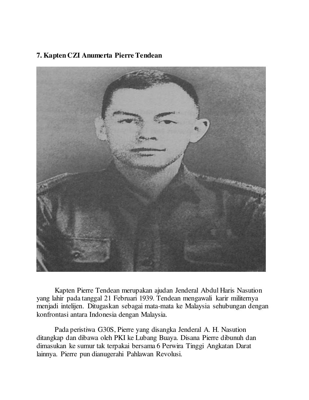 Tujuh pahlawan revolusi indonesia