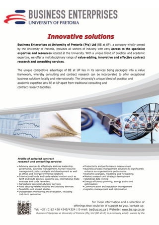 4
Universiteit van Pretoria • University of Pretoria • Yunibesithi ya Pretoria
 