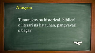 Tukuyan Examples Ang Tula at Iilang mga Tayutay | PPTX