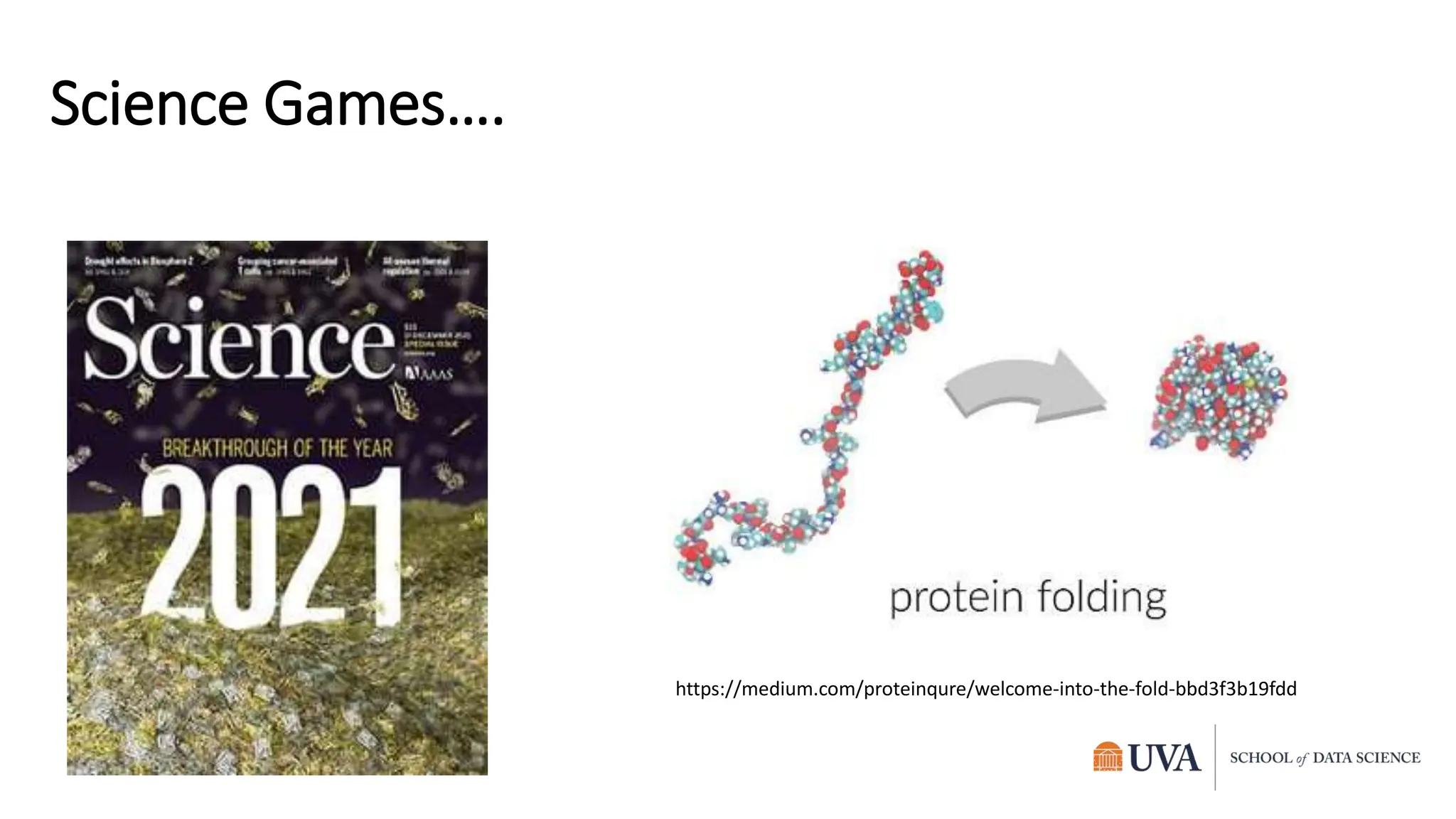 Science Games….
https://medium.com/proteinqure/welcome-into-the-fold-bbd3f3b19fdd
 
