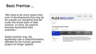 Data Science and AI in Biomedicine: The World has Changed | PPTX