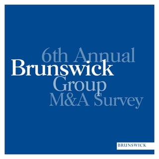 6th Annual

M&A Survey
 