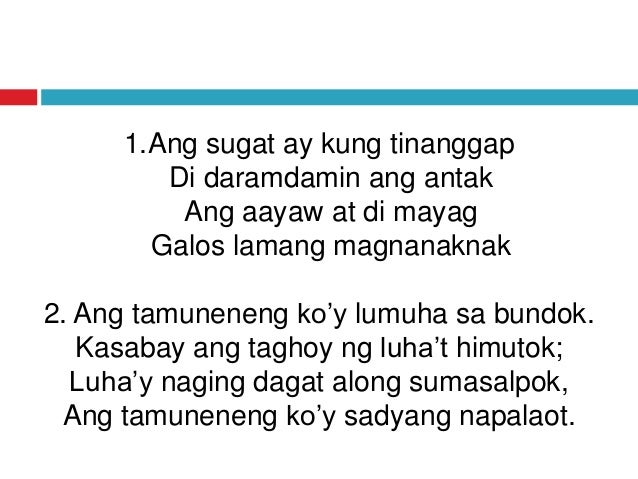 Dalawahang 2 Saknong Mga Tagalog Na Tula Sa Pilipinas - Mobile Legends