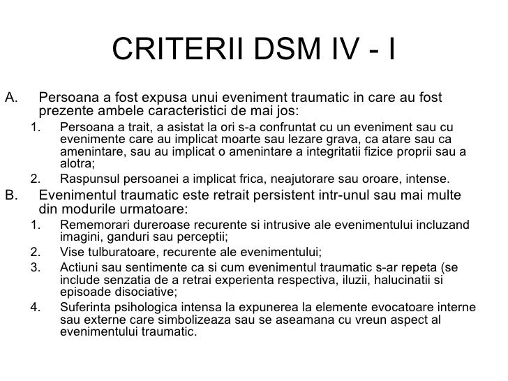 Tulburarea De Stres Posttraumatica