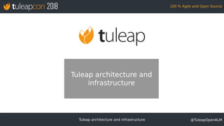 Tuleap architecture and infrastructure @TuleapOpenALM
100 % Agile and Open Source
Tuleap architecture and
infrastructure
 