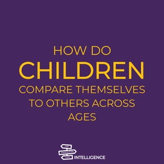 HOW DO
COMPARE THEMSELVES
TO OTHERS ACROSS
AGES
CHILDREN
INTELLIGENCE
 