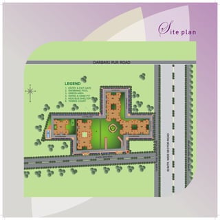 S
LEGEND

S
E

1.
2.
3.
4.
5.
6.

W

N

ENTRY & EXIT GATE
SWIMMING POOL
GREEN AREA
SWING & SAND PIT
KIDS BUS SHELTER
TENNIS COURT

2

1
B5
4

3

1

2
B4

4
3

2

1

B2
1

2

3

4

3

1

2

B1
4

3

1

3

2

B7

B3
4

3

2

B6
4

1

4

ite plan

 