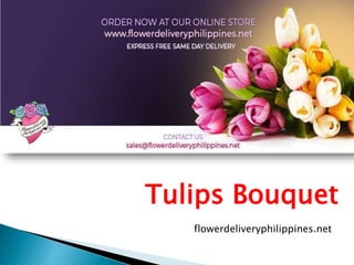 Tulips Bouquet
flowerdeliveryphilippines.net
 