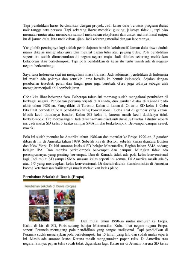 Pendidikan Di Indonesia Sekarang