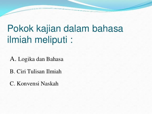 Tulisan ilmiah