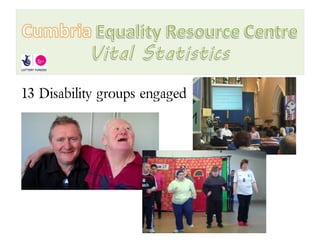 13 Disability groups engaged
 