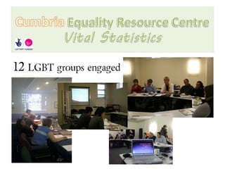 12 LGBT groups engaged
 