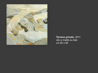 Terreno privato, 2011
olio e matite su tela
cm 60 x 60

 