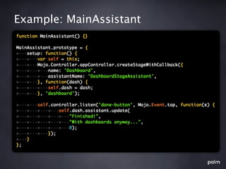Example: MainAssistant
 