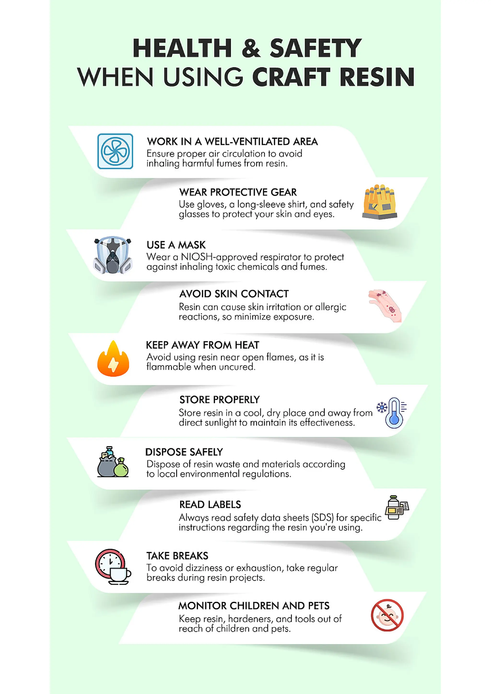 Health & Safety When Using Craft Resin Art