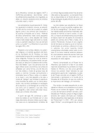 Una tumba nazarí de estelas anepigráficas. Por  María José García Larios 