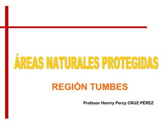 REGIÓN TUMBES
Profesor Henrry Percy CRUZ PÉREZ
 