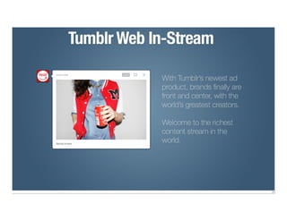 Tumblr Ad Sales Pitch Deck