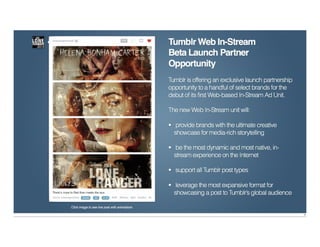 Tumblr Ad Sales Pitch Deck