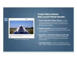 Tumblr Ad Sales Pitch Deck