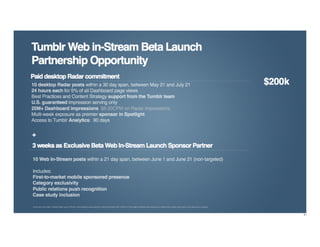 Tumblr Ad Sales Pitch Deck