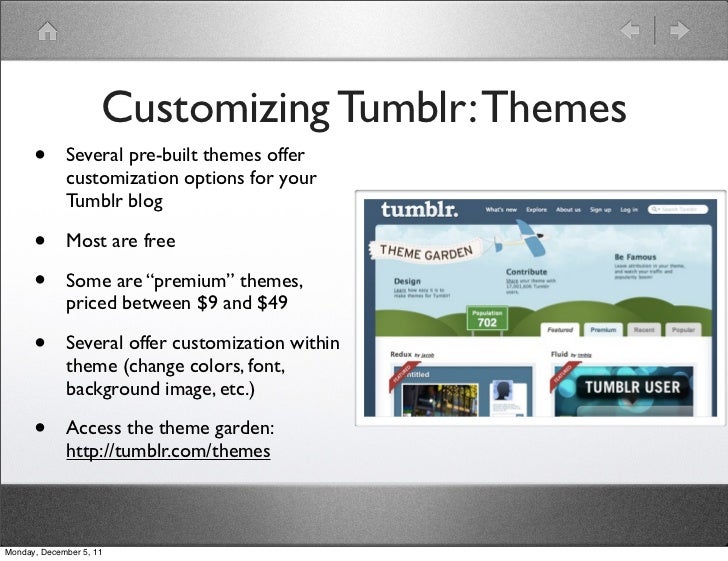 Customizing Tumblr Themes Several