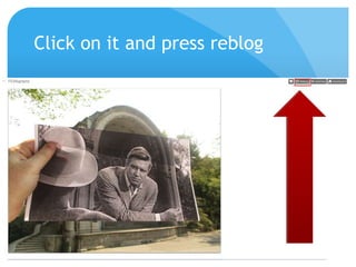 Click on it and press reblog
 