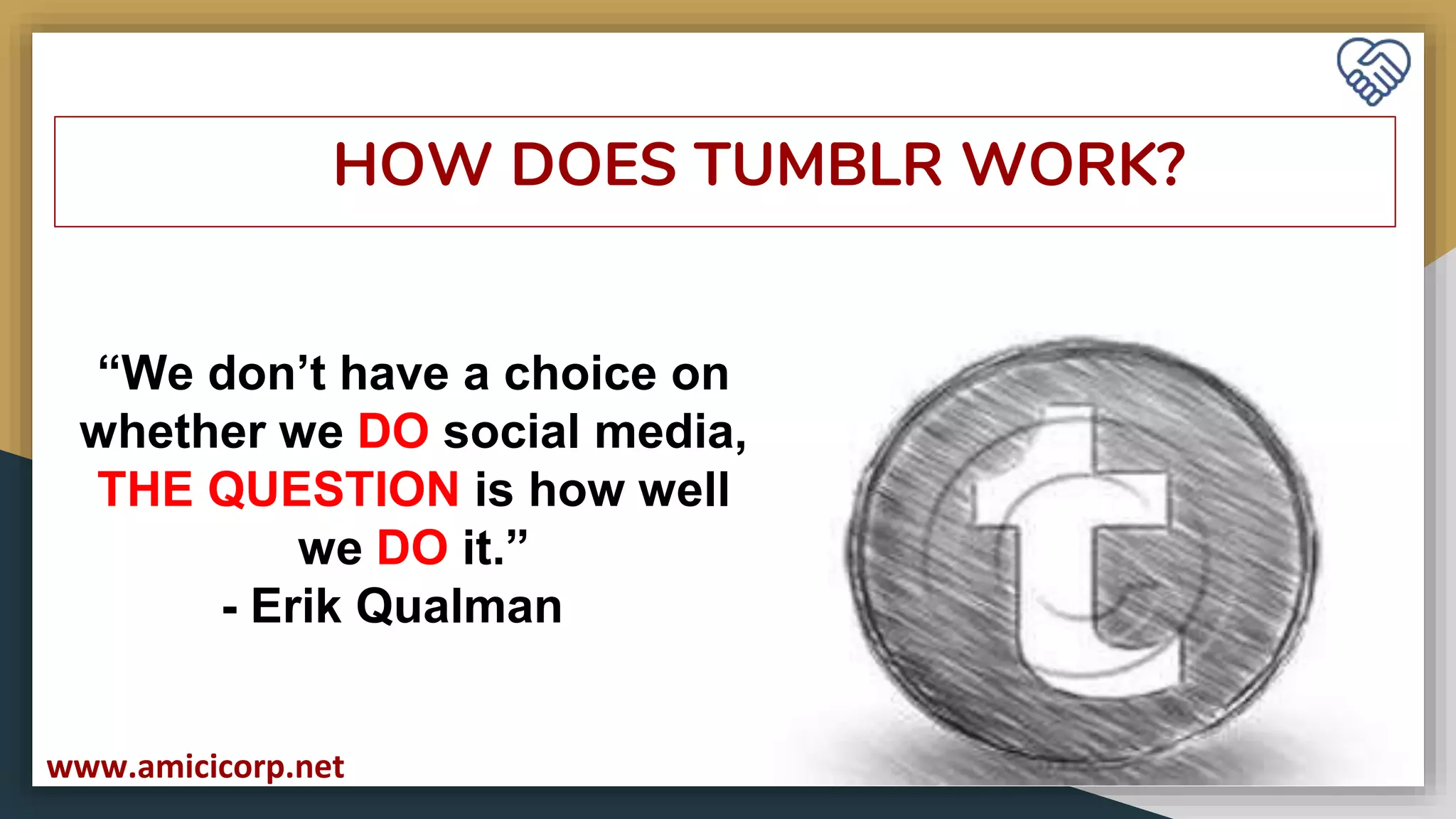 How does tumblr work? PPT