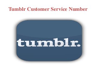 Tumblr Customer Service Number
 
