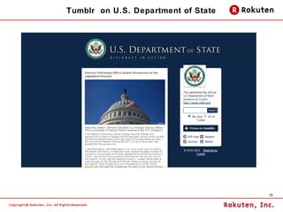 Tumblr on U.S. Department of State




                                     13
 