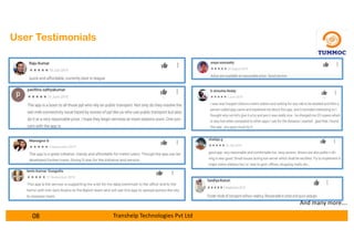 User Testimonials
And many more….
08 Transhelp Technologies Pvt Ltd
 