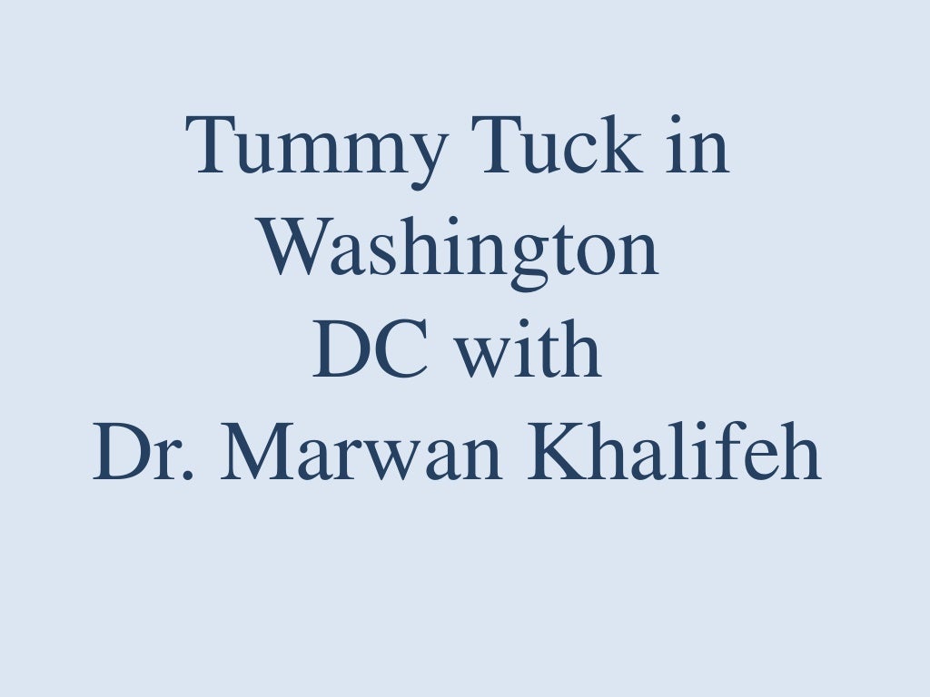 Tummy tuck surgery in Washington, Dc