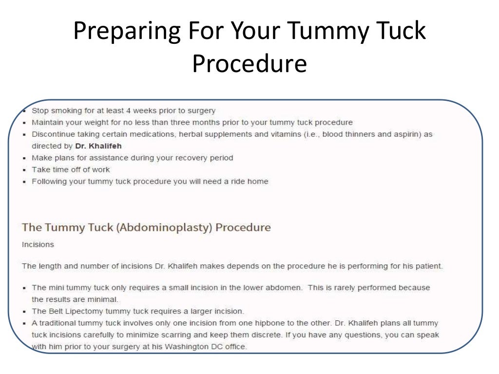 Tummy tuck surgery in Washington, Dc