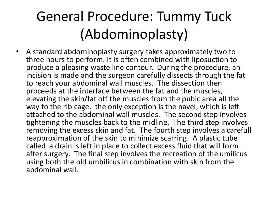 Tummy tuck surgery in Washington, Dc