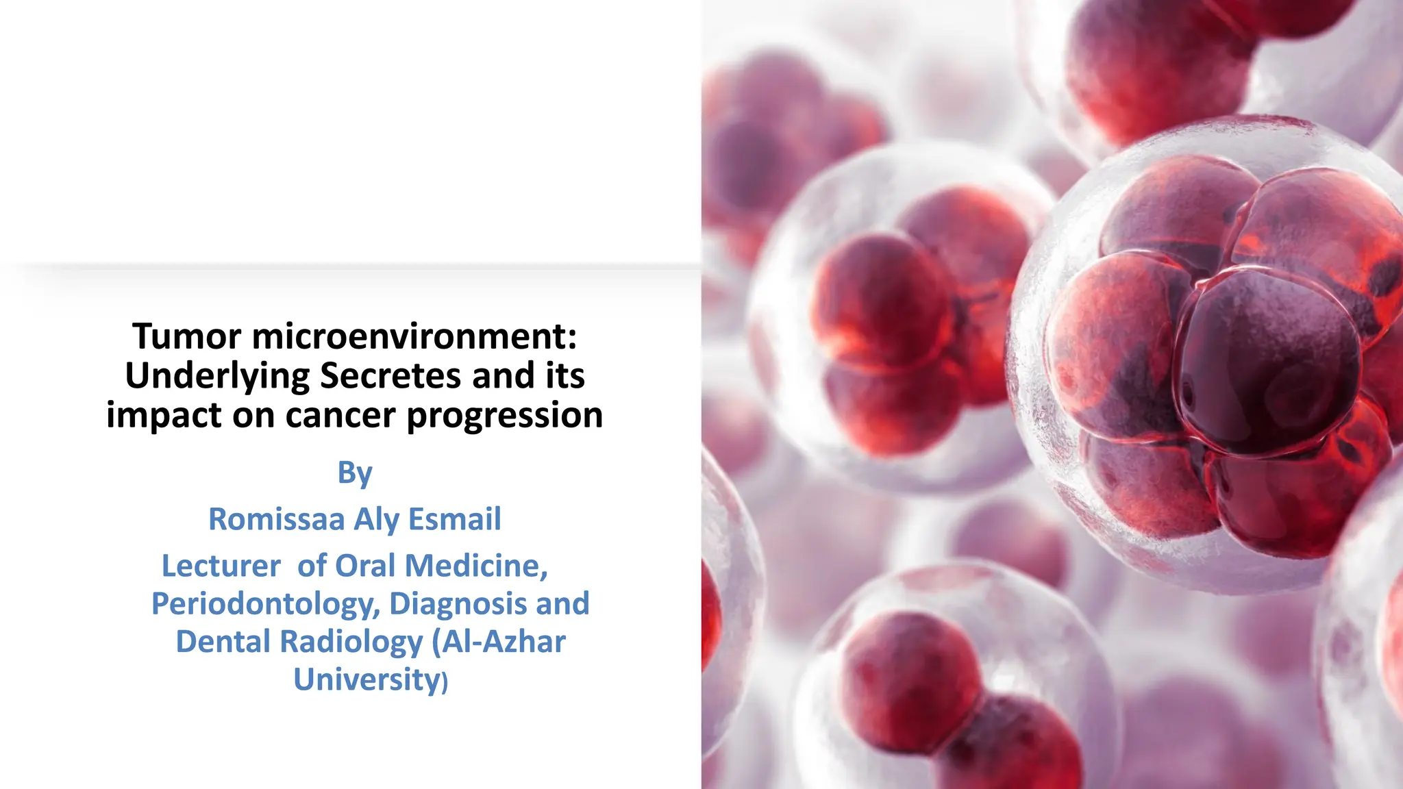 Tumor microenvironment: Underlying Secretes and its impact on cancer ...