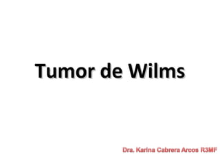 Tumor de WilmsTumor de Wilms
 