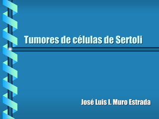 Tumores de células de Sertoli
José Luis I. Muro Estrada
 