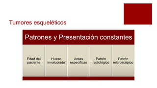 Tumores esqueléticos
 