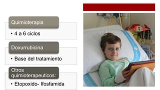 Manejo medico
• 4 a 6 ciclos
• Base del tratamiento
• Etopoxido- Ifosfamida
 
