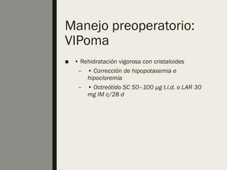 Vipoma Flowchart TUMORES FUNCIONALES DE PANCREAS ricos si | PPTX
