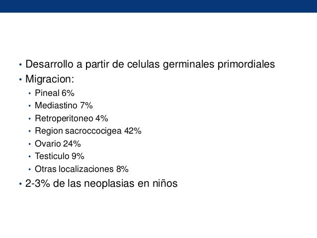 Tumores germinales en pediatria