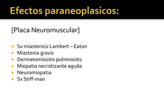 Clasificación de Portenoy:Grupo I: Pacientes con signos y síntomas de afectación al cono medular espinal epidural o en la cauda equinaGrupo II: Pacientes con signos y síntomas leves de compresión del cordón espinal, radiculopatia, plexopatia, pero si evidencia del daño.Grupo III: Pacientes con dolor de espalda aislado sin signos o síntomas neurológicos.