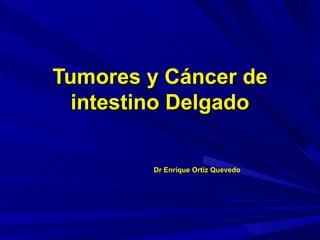 Tumores y Cáncer de intestino Delgado Dr Enrique Ortiz Quevedo 
