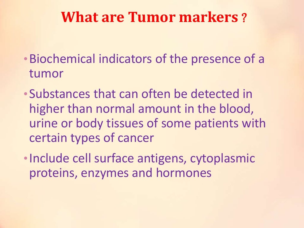 Tumor markers