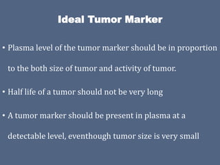 Tumor markers in routine practice | PPTX