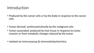 Principles of Tumor markers in surgical practice | PPTX