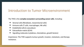 Tumor Microenvironment and its role in cancer progression ANUPAMA 603.pptx